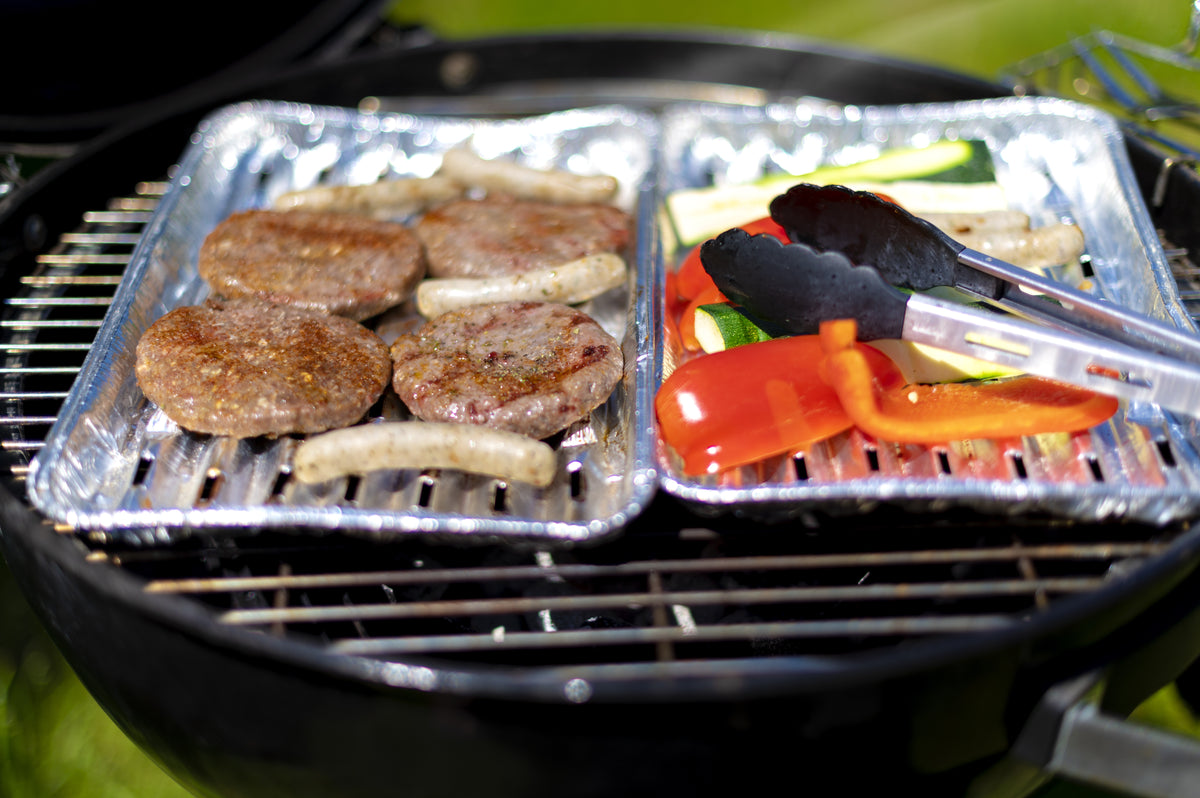 Grillgut in Aluschale