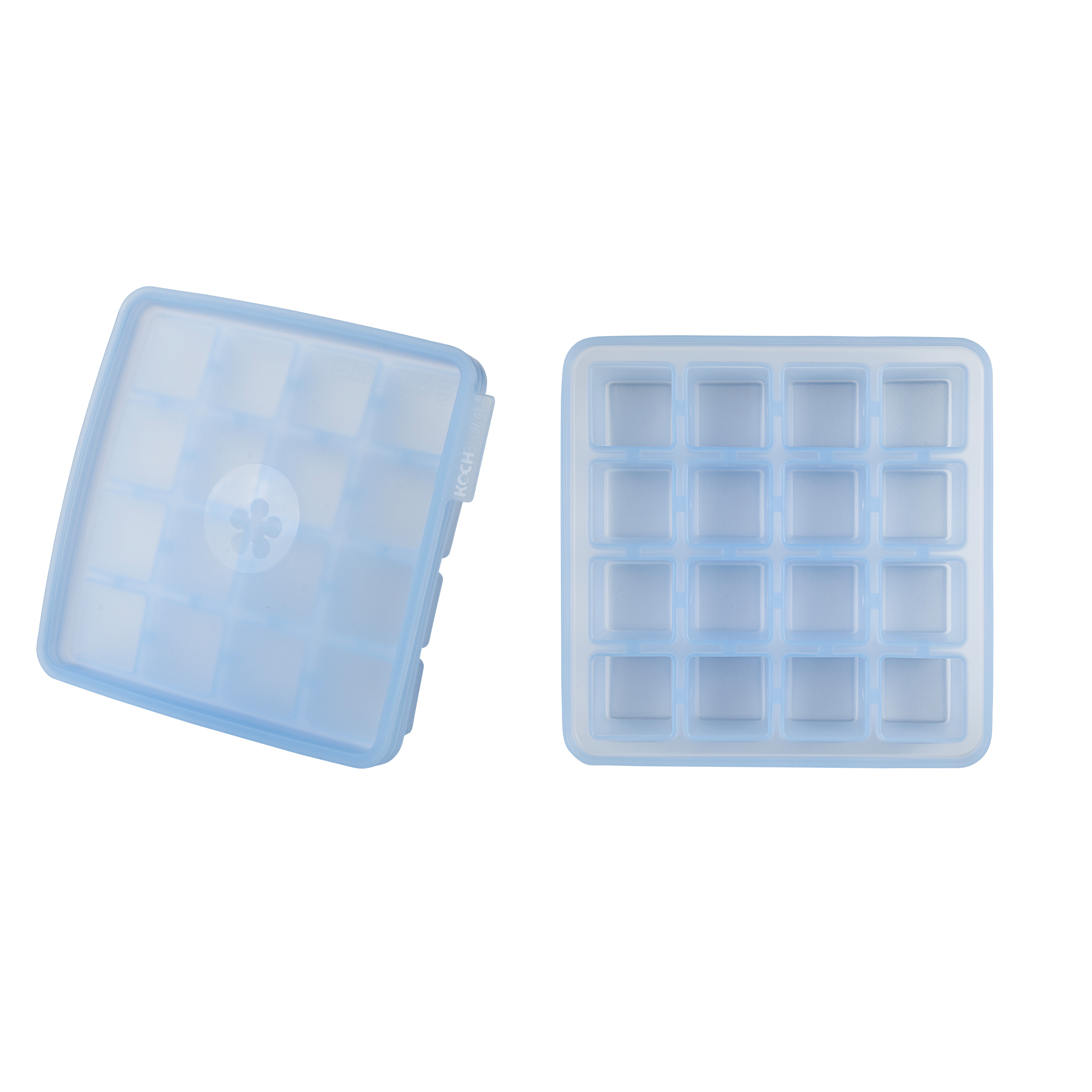 Eiswürfelbehälter eisblau - 2-tlg. - eisblau